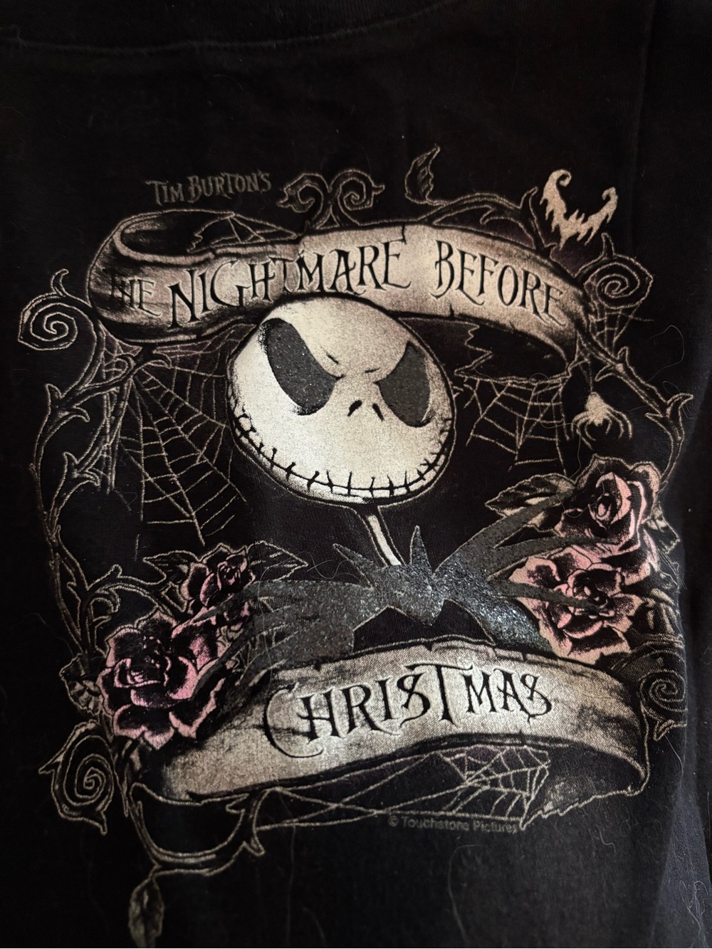 Disneyland Resort Black off the shoulder shirt Nightmare Before Christmas